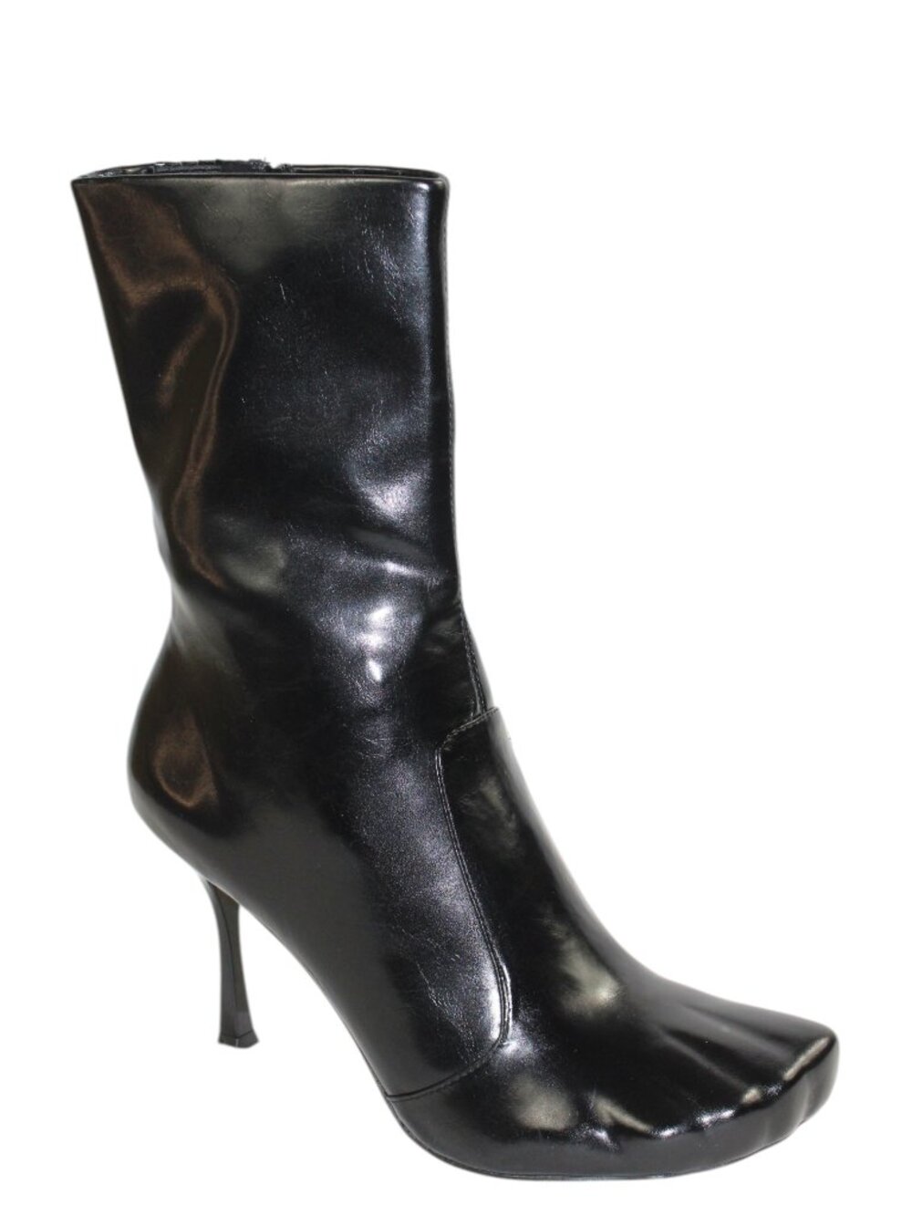 Jeffrey Campbell Visionary Black Mid-Calf Stiletto Boots Size 10 - Picture 2 of 8